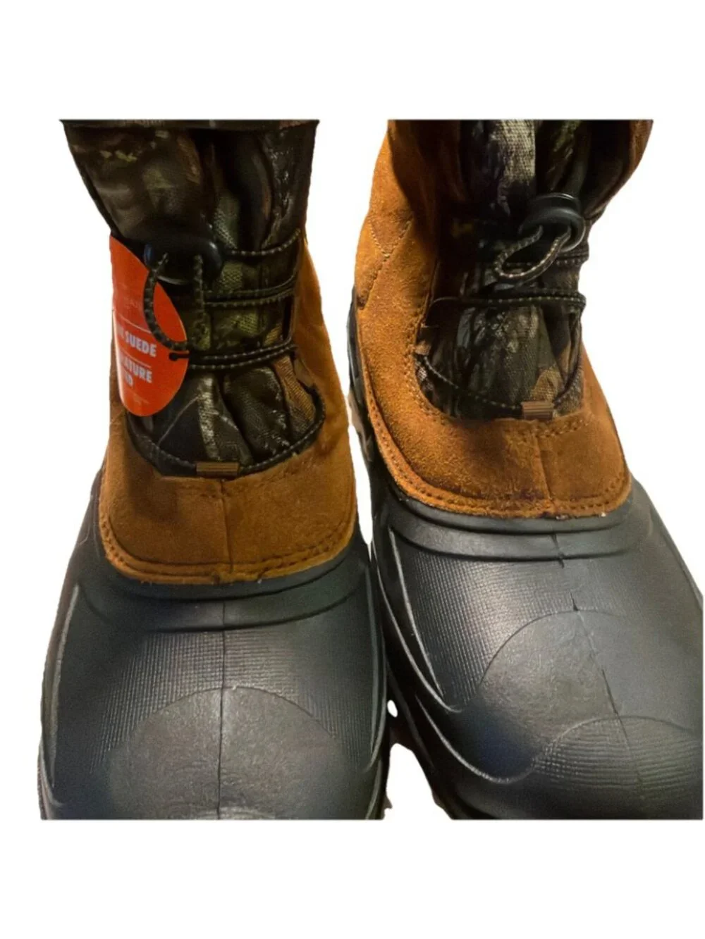 Ozark Trail Pack Suede Thinsulate 5° Mossy Oak Camo Snow Boots Men's Size 10 NWT